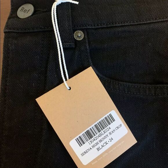 REFORMATION Serena High Waisted Rise Skinny Black Denim Jeans NEW WITH TAGS! - Picture 4 of 13